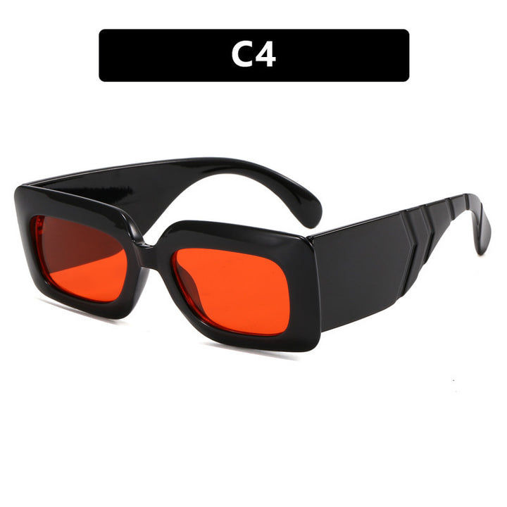 Women oversized sunglasses in fashionable snake leather look Stornfield
