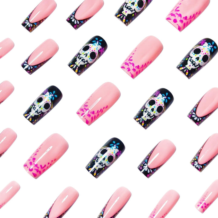Creative nail art with detail-loving skull design Stornfield