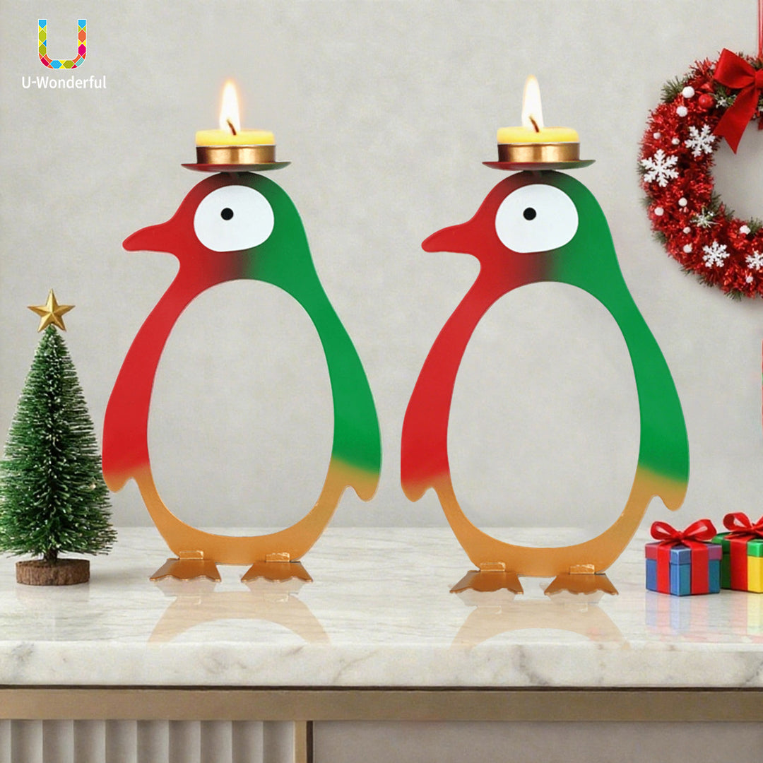 Decorative Penguin Candle Holder