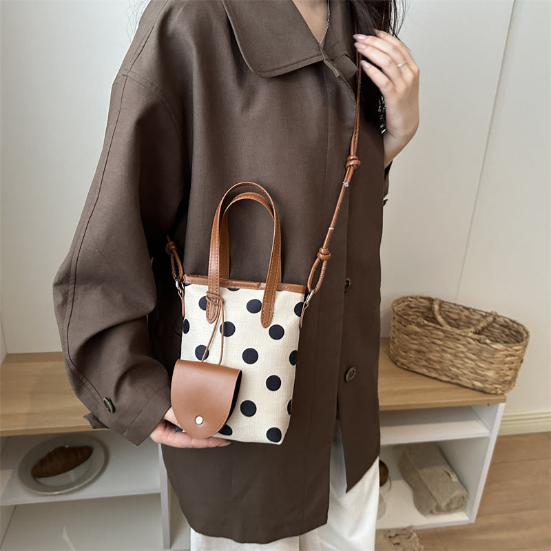 Dot Pattern Mini Crossbody Bag