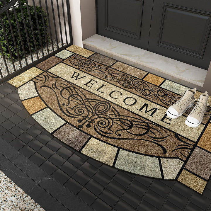 Cheerful Bird-Themed Welcome Mat