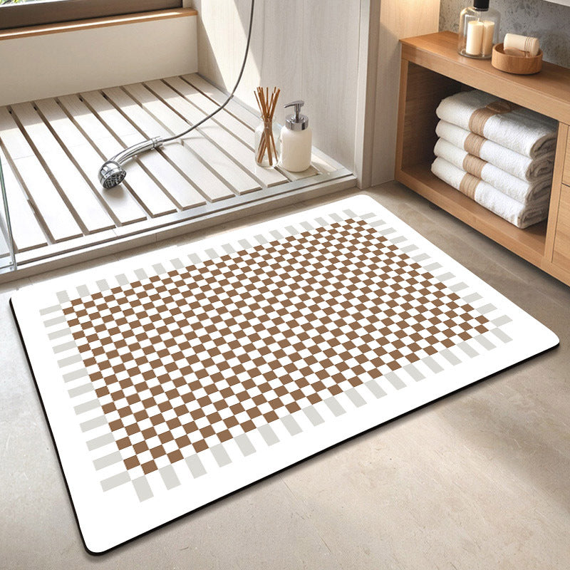 Contemporary Geometric Bath Rug Stornfield