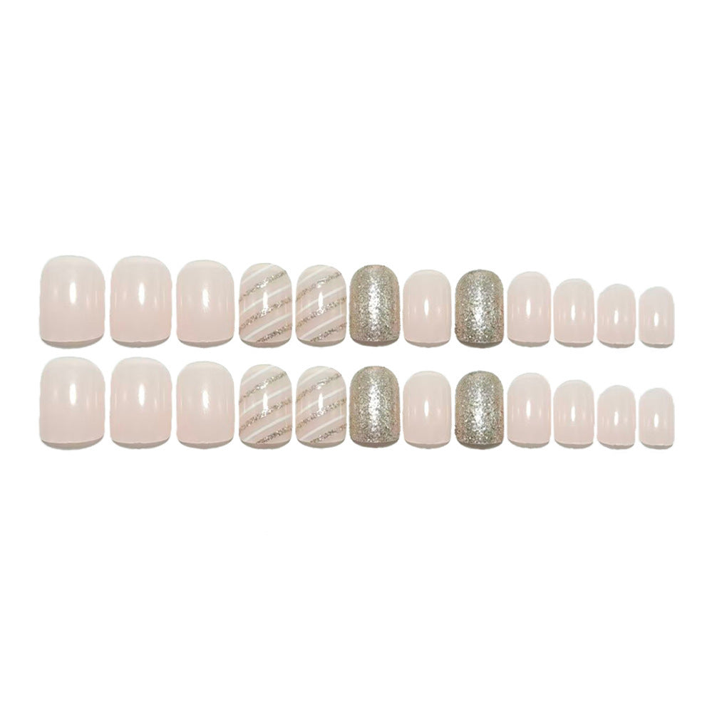 Elegant artificial nails with glitter accents Stornfield