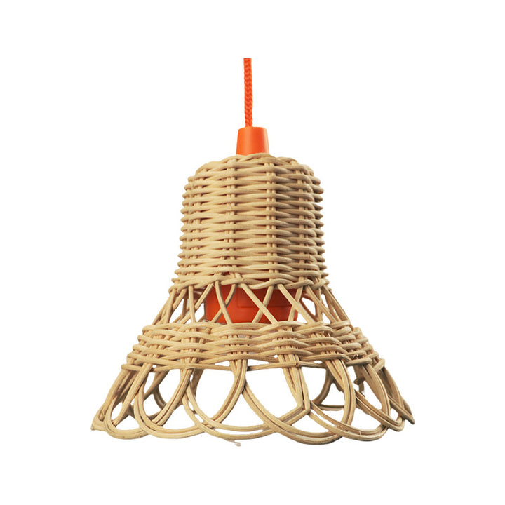 Handmade hanging lamp made of natural material Stornfield