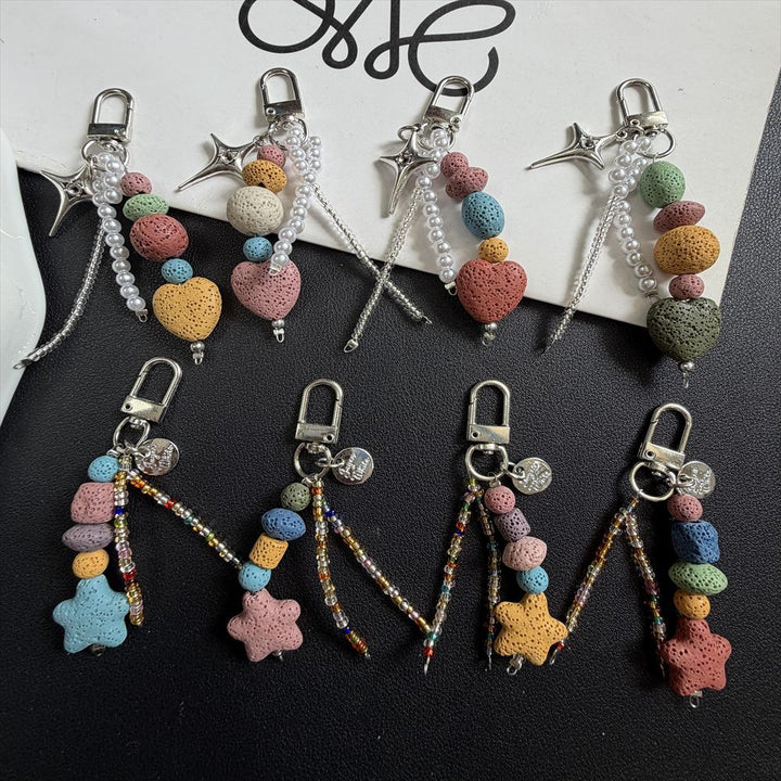 Decorative Beaded Charm Keychain Stornfield 1790135647