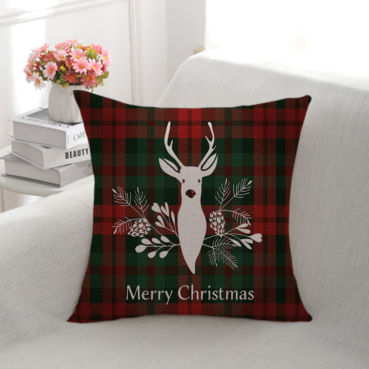 Festive Christmas-Themed Throw Pillow
