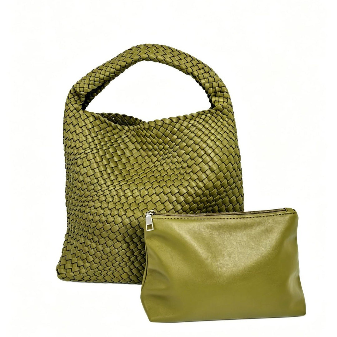 Textured Braided Tote Bag Stornfield