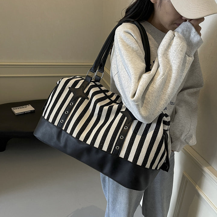 Elegant Sports Duffel Bag with Structured Outer Material and Sturdy Carry Straps Stornfield