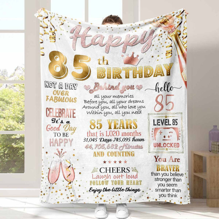 Inspirational Fleece Birthday Blanket