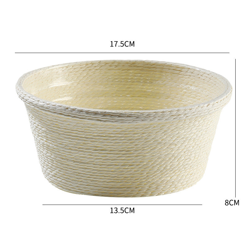 Natural Fiber Decorative Storage Container Stornfield