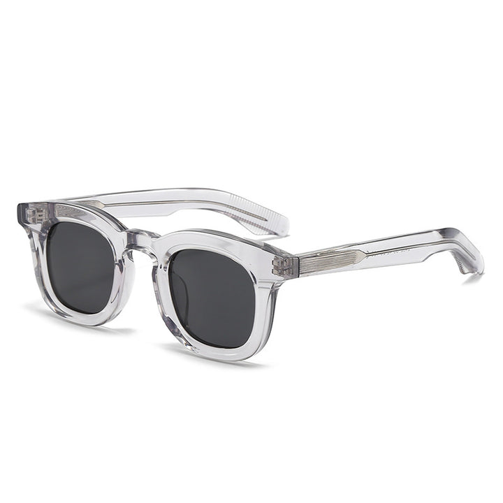 Women's trendy oversized sunglasses with transparent frame and polarized lenses Stornfield