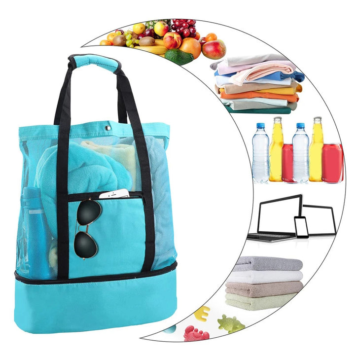 Unisex Spacious Square Shopping Bag with Insulated Interior Compartment Stornfield