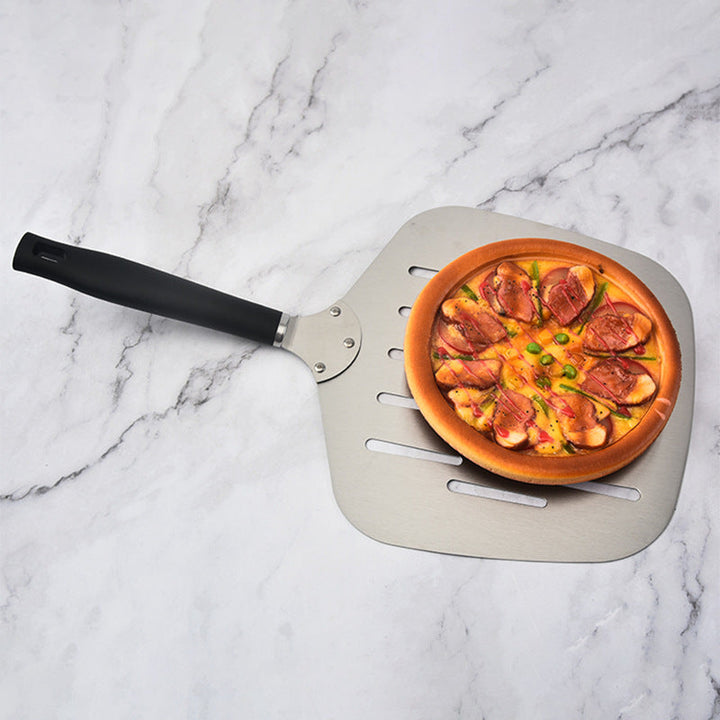 extra-wide perforated pizza peel ergonomic heat-resistant handle Stornfield