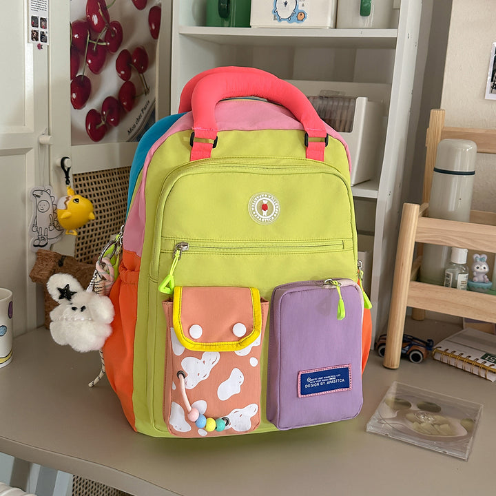Color Block Multi-Functional Backpack Stornfield