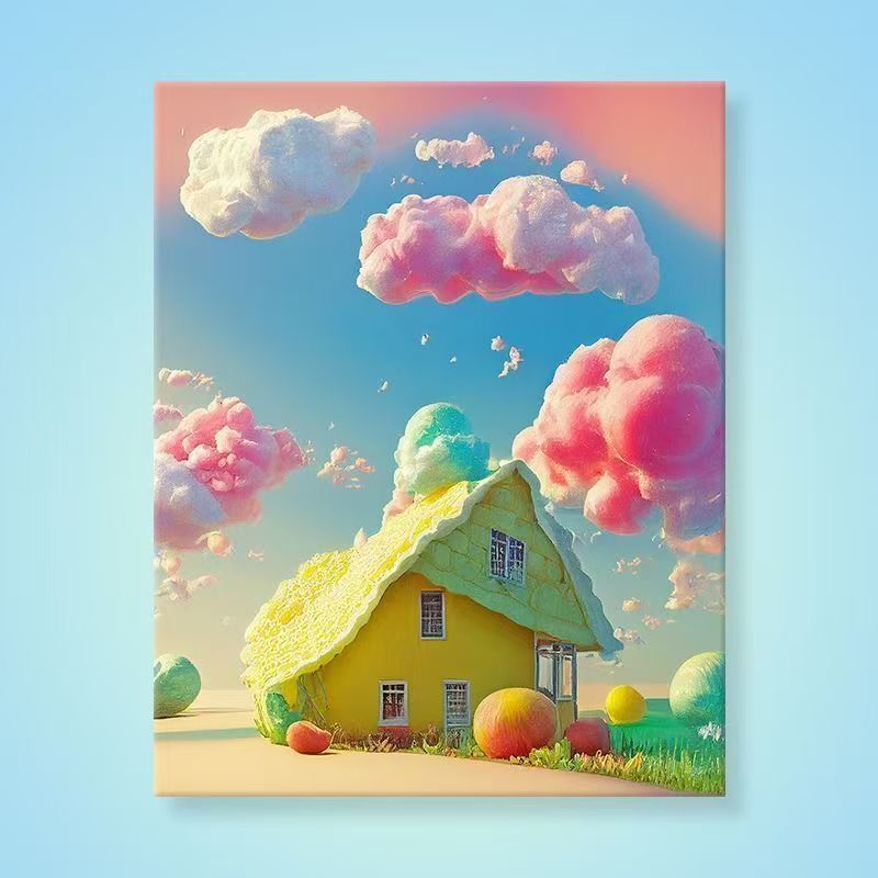 Whimsical Fantasy Landscape Canvas Art Stornfield