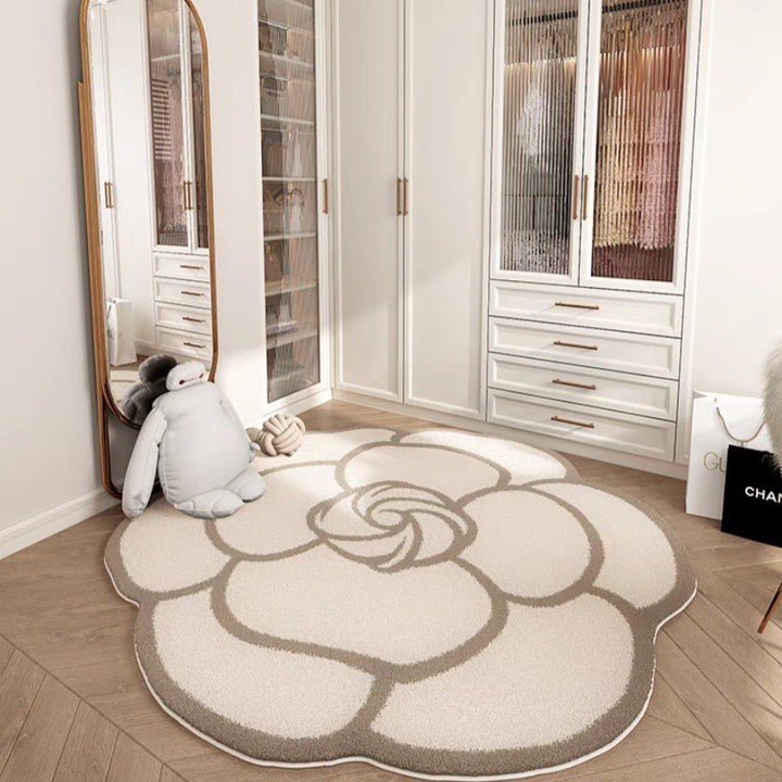 Floral Petal Shaped Area Rug