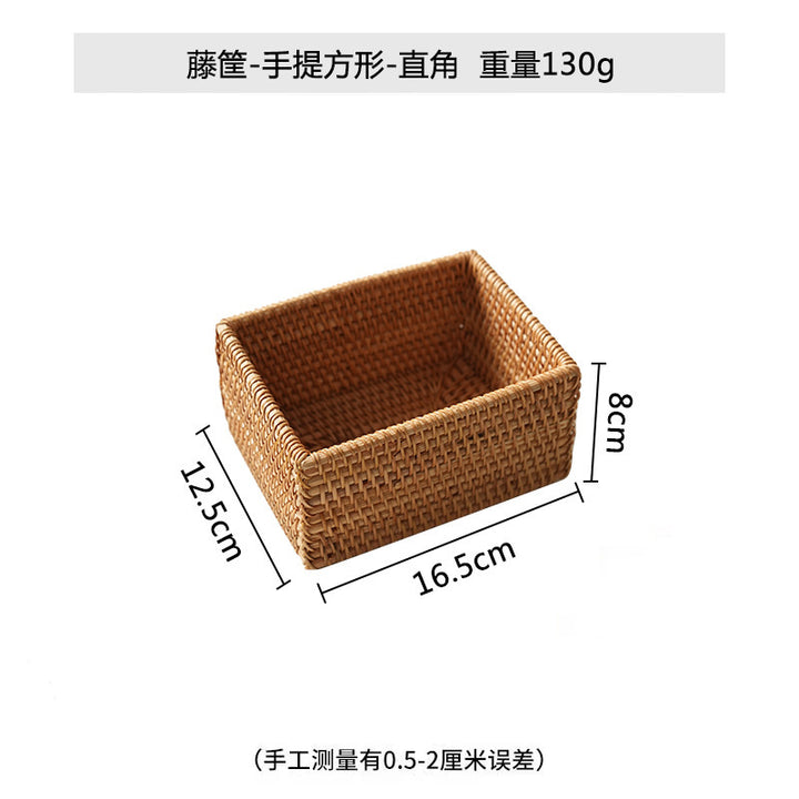 Women rectangular serving platter made of woven natural material Stornfield
