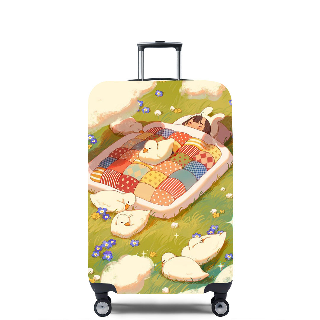 Women's Hard Shell Suitcase with Unique Illustrative Design Stornfield