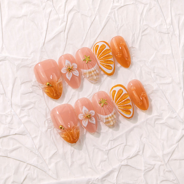 Tropical Fruit-Inspired Press-On Nail Set