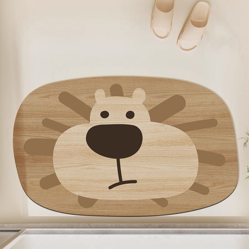 Bear-Shaped Soft Bath Mat