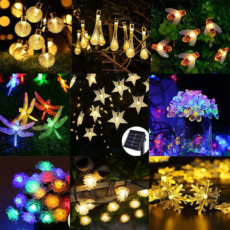 Globe LED String Lights With Waterproof Copper Wire And Textured Clear Bulbs Stornfield
