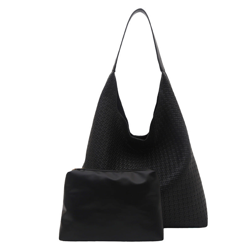 WoTextured Fabric Slouchy Tote Bag Stornfield