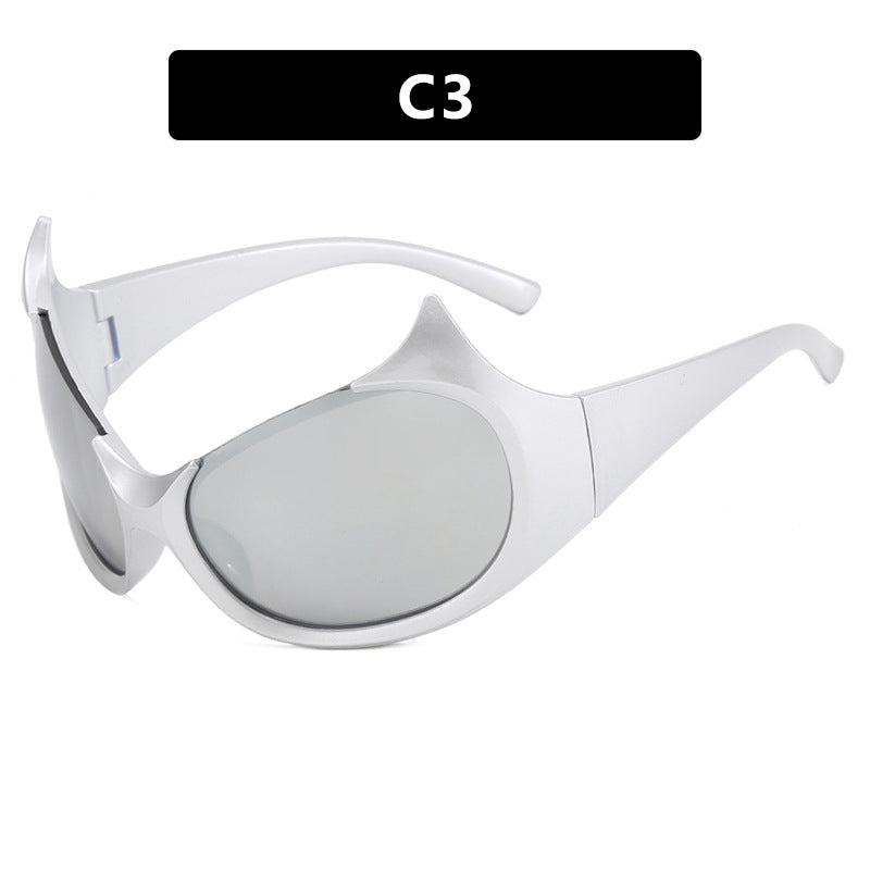 Women futuristic sunglasses with stylish design and protective UV filter Stornfield