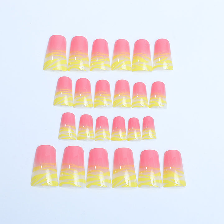 Artistic Ombre Press-On Nail Set Stornfield