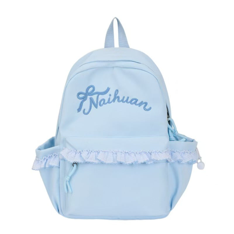 Embroidered Ruffled Backpack Stornfield