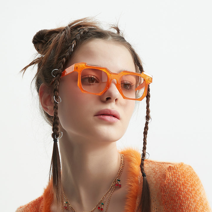 Women's fashionable transparent sunglasses with stylish gradient lenses Stornfield