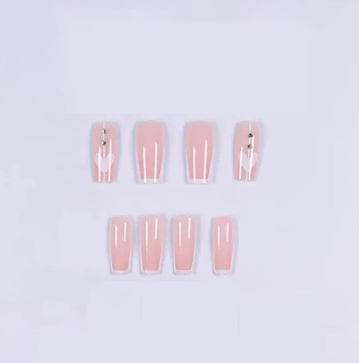 Elegant Heart Design Nail Enhancements Stornfield