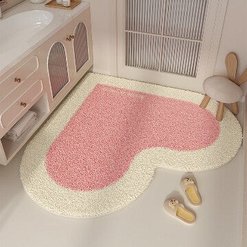Heart-shaped Bath Mat