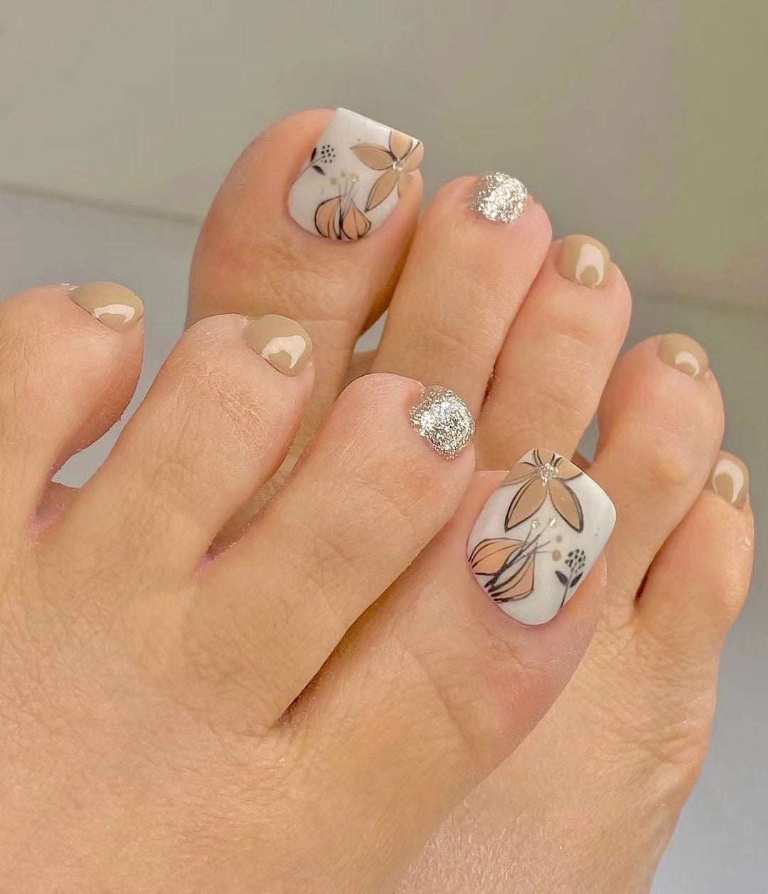 Artistic Toenail Design with Divine Butterfly Design Stornfield