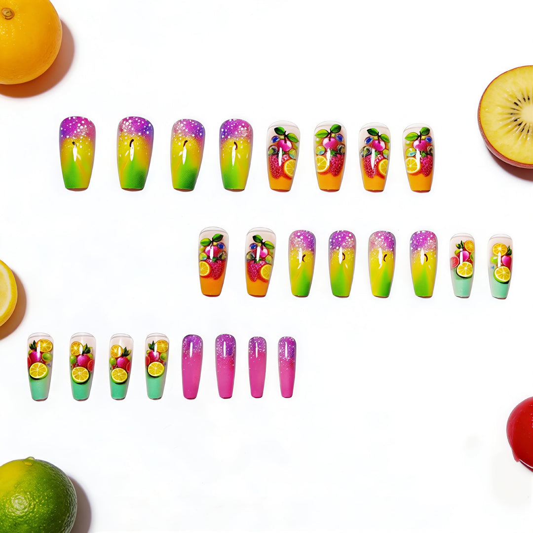 Creative nail art with fruity 3D design Stornfield