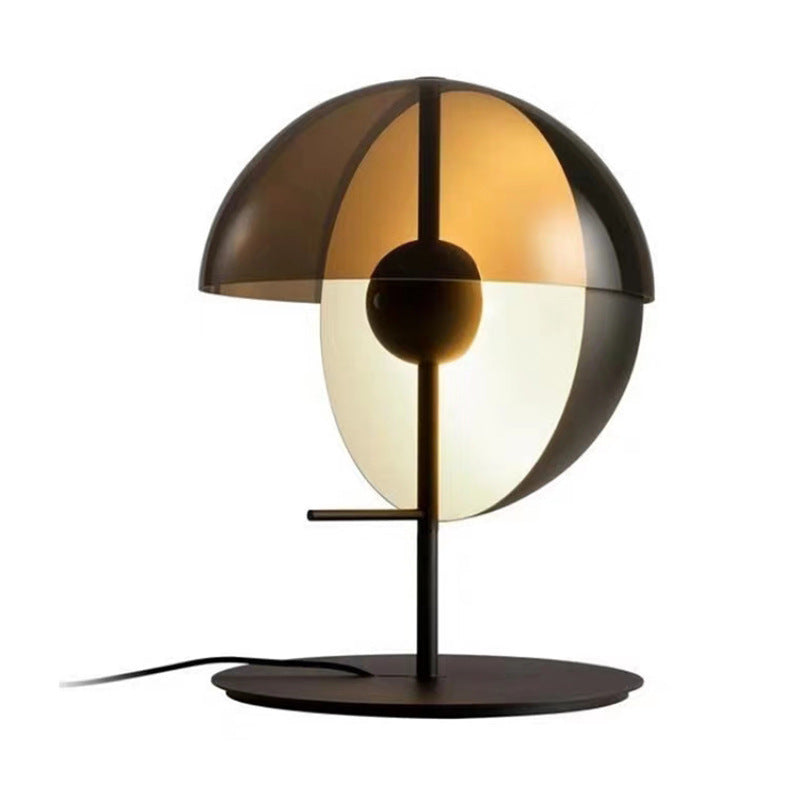 Geometric Table Lamp with Unique Dual Shade Design