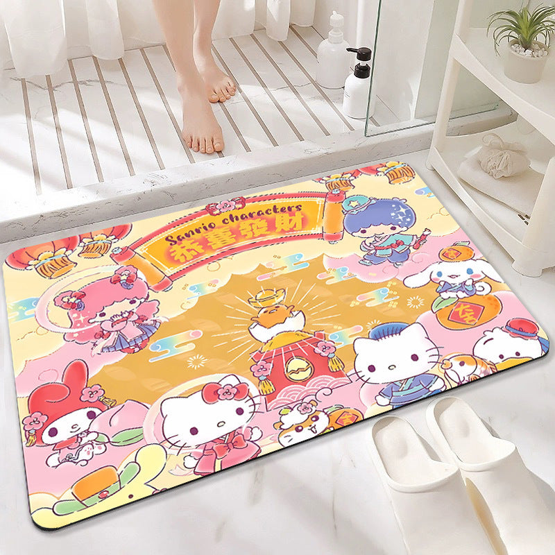 Cartoon Character Memory Foam Bath Mat
