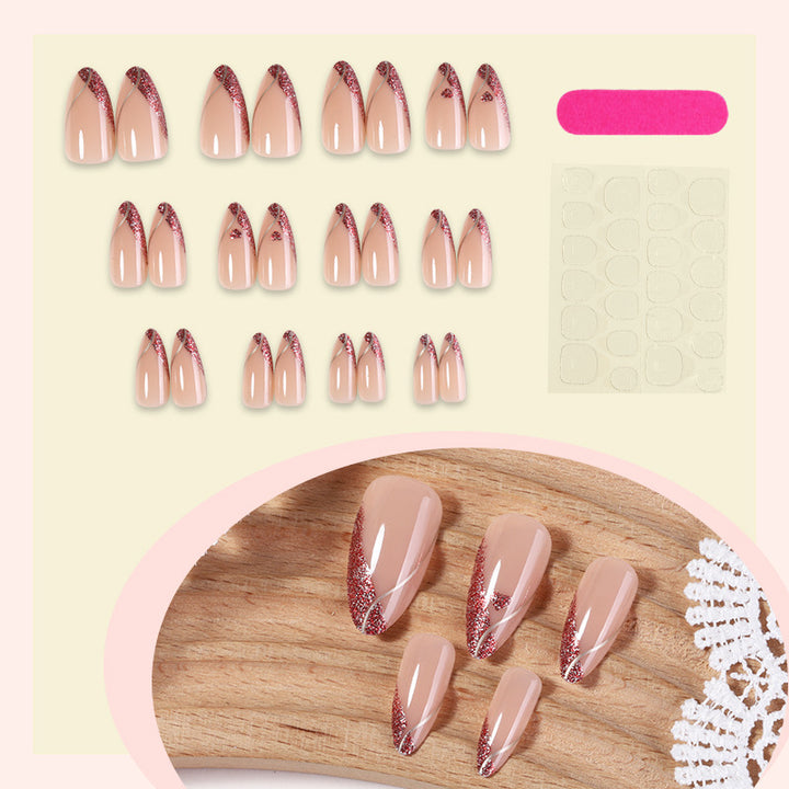 Artificial nails with glittering accents Stornfield
