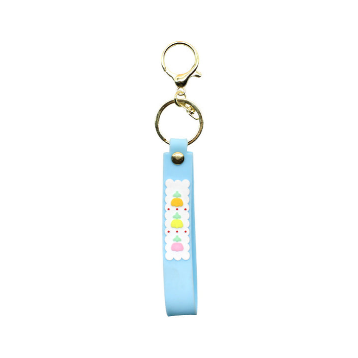 Unisex keychain made of durable silicone with playful design Bowlift