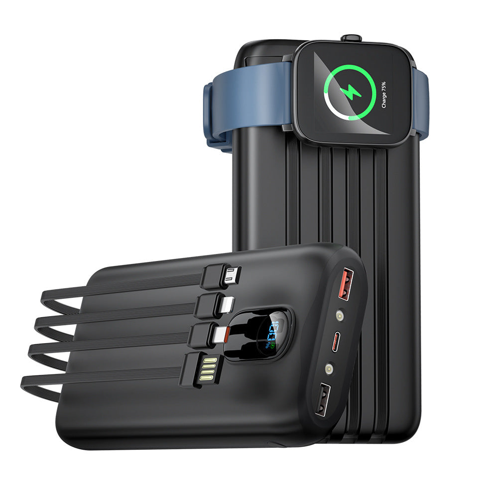 Power bank with integrated charging cables and LCD display Stornfield
