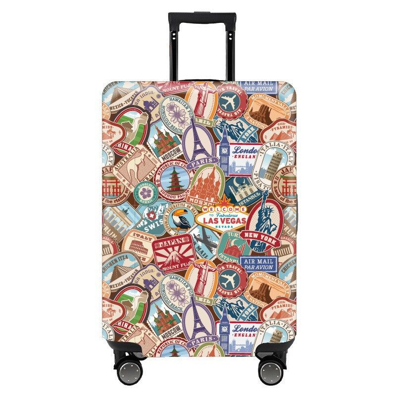 Women hard shell suitcase with stylish flamingo design Stornfield