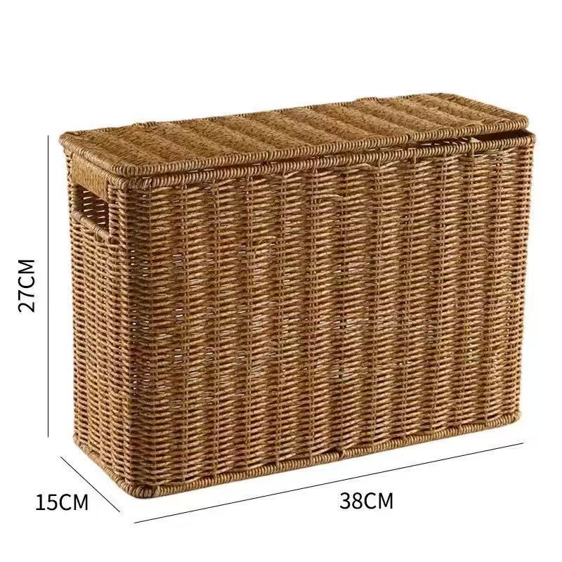 Women Multifunctional Rattan Basket with Lid Stornfield