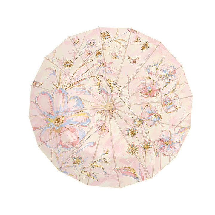 Ladies elegant and handy folding umbrella with floral design Stornfield