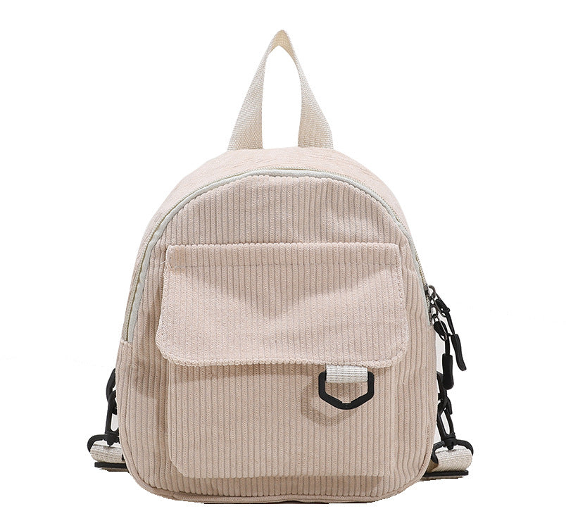 Corduroy Textured Mini Backpack Stornfield