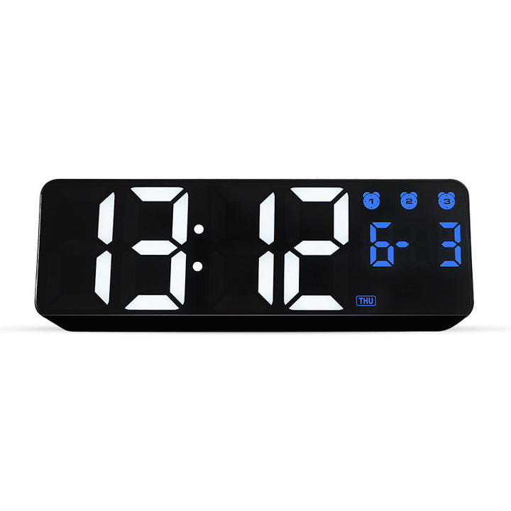 Digital alarm clock with large LED display and multifunctional features Stornfield