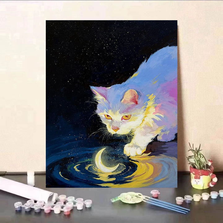 Cat-Themed Fantasy Wall Art Canvas Print Stornfield