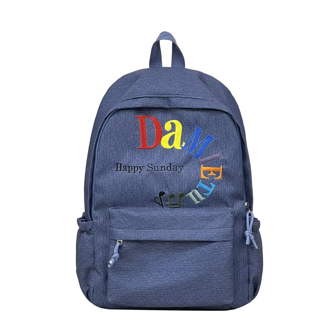 Colorful Embroidered Casual Backpack Stornfield