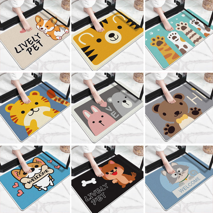 Cute Cartoon Dog-Themed Doormat Stornfield