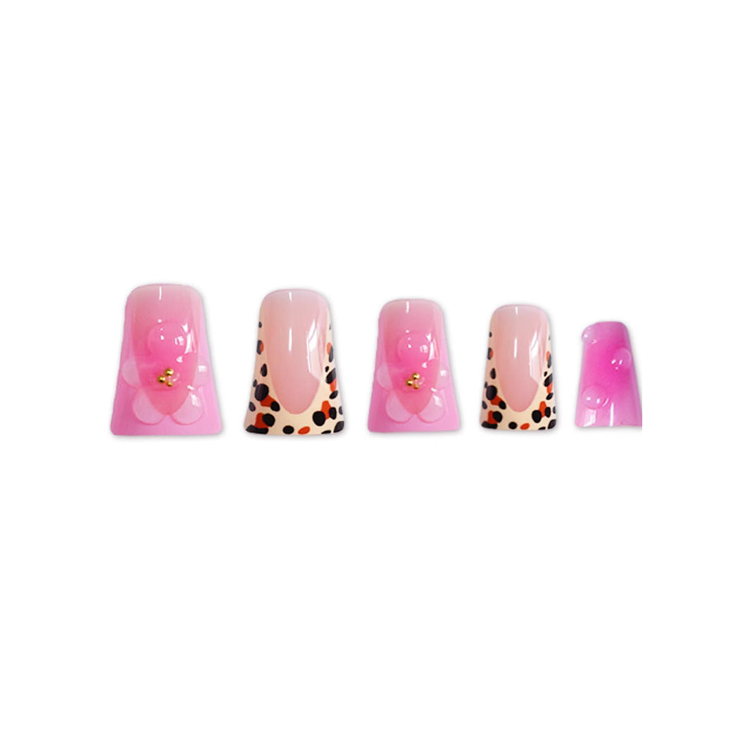 Glamorous Floral Nail Art Extensions Stornfield