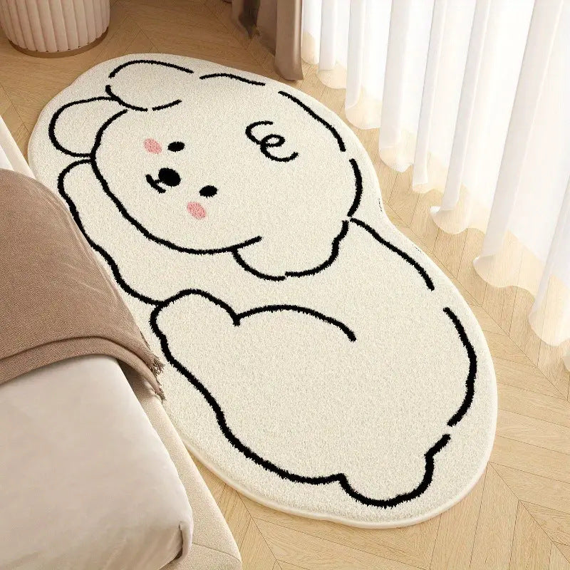 Panda-Themed Plush Area Rug