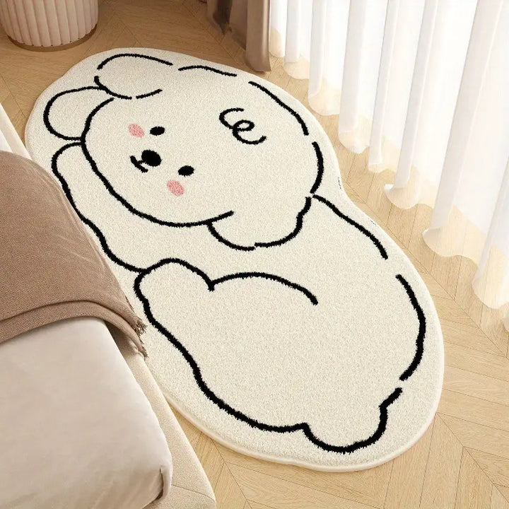 Panda-Themed Plush Area Rug